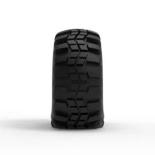 Offroad tire 4 deflated Scale 1:25 - Model thumbnail 4