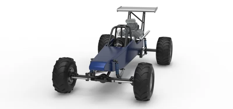 Vintage Mud dragster Scale 1:25 - Model preview 5