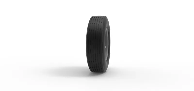 Front wheel of Vintage Champ car Version 2 Scale 1 to 25 - Model preview 3