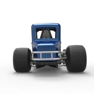 Vintage Sprint car Version 2 Scale 1:25 - Model thumbnail 16