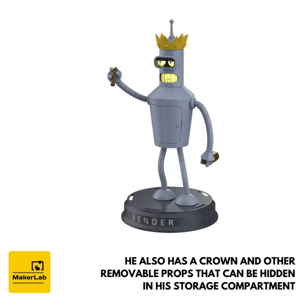 Bender - Printable 3d model - STL files - Model preview 7