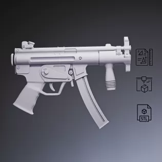 MP5K Compact SMG #RoZ - Model thumbnail 3