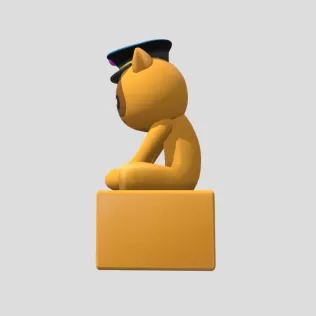 Airplane Cat Pilot - Model thumbnail 2