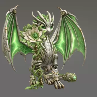 Verdant Arcane Dragon STL File for 3D Print - Model thumbnail 12