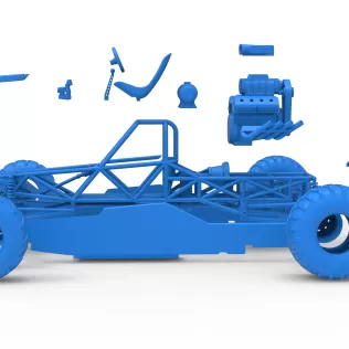 Vintage Mud dragster Scale 1:25 - Model thumbnail 22
