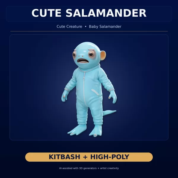 Anthro & Creature Character Collection – Kitbash + High-Poly 3D - Model preview 12