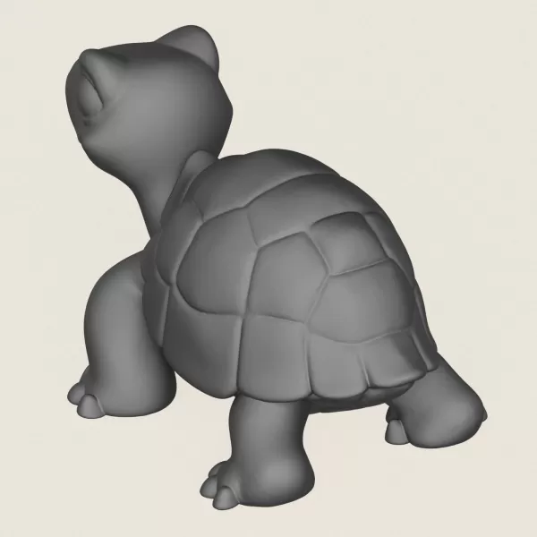 Turtle Toy Print Ready 3D Model - Model preview 5