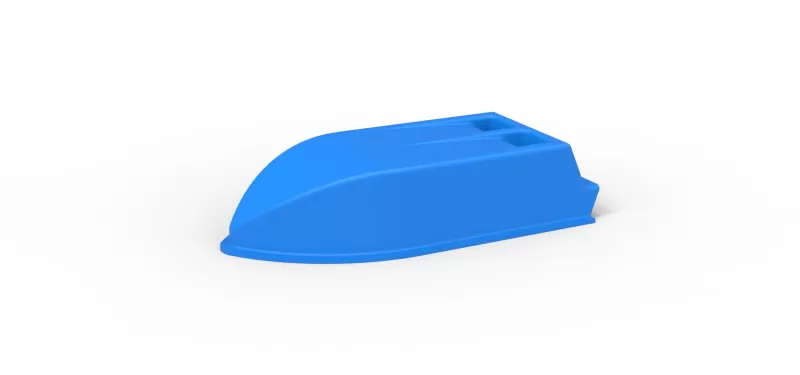 Air Scoop of Northeast Dirt Modified stock car Scale 1:25 - Model preview 1