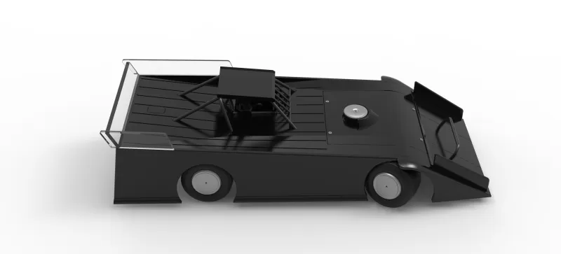 Wedge Dirt Late model while turning Scale 1:25 - Model preview 23
