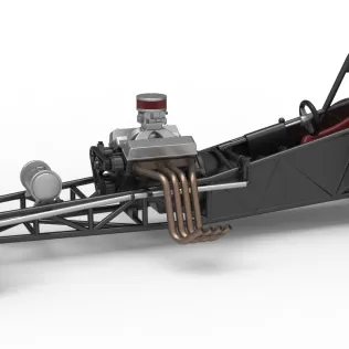 Vintage Front engine dragster Base Version 5 Scale 1:25 - Model thumbnail 2