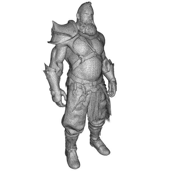 Fantasy Dwarf Warrior Pack – Fantasy Character Model Kitbash - Model preview 11