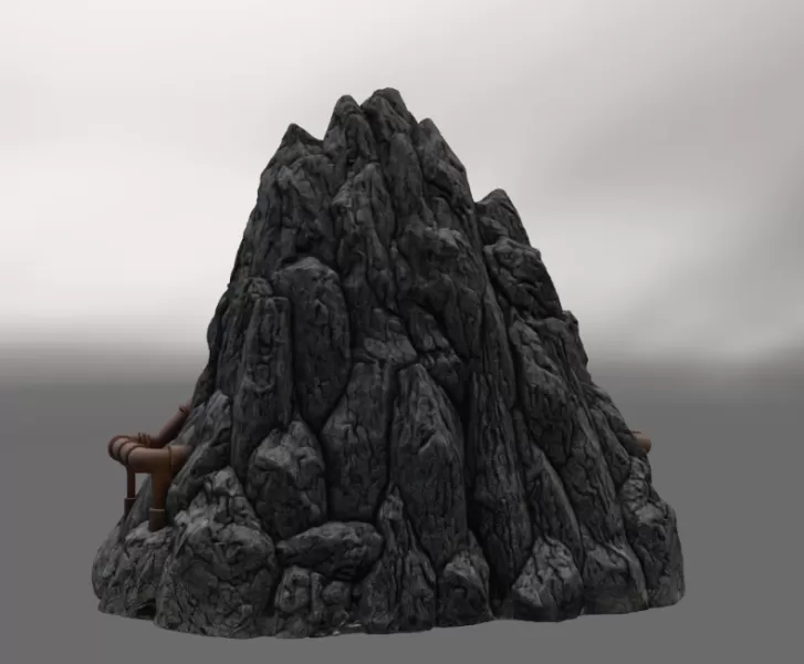 Dwarven Lava Forge STL File for 3D Print - Model preview 8