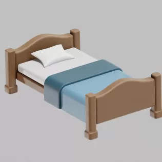 Bed - Model thumbnail 3
