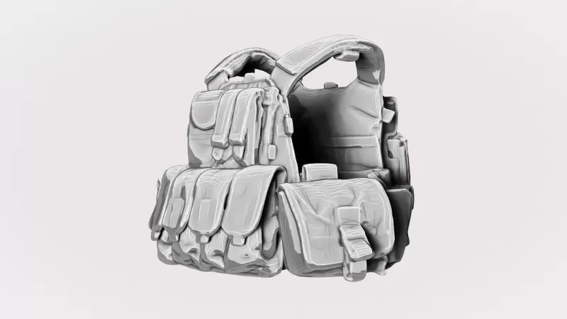 Navy SEAL Tactical Vest #RoZ - Model preview 2