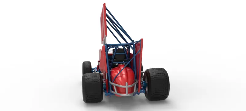 Winged Sprint car Version 2 Scale 1:25 - Model preview 14