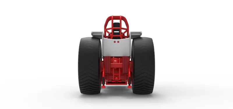 Fun short Pro Stock Pulling Tractor Version 4 Scale 1:25 - Model preview 12