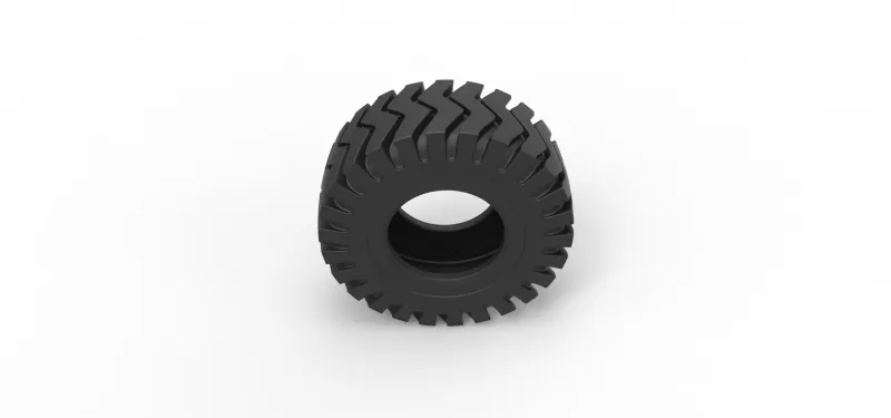 Tractor tire 38 Scale 1:25 - Model preview 6