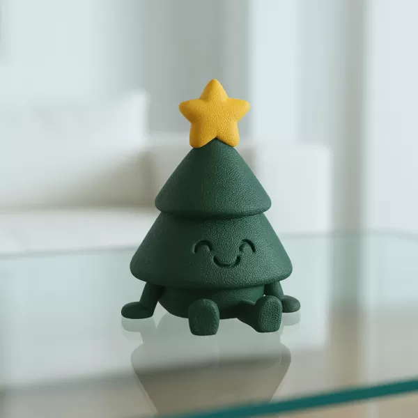 Articulated Christmas Tree Figurine | Flexi Adorable Holiday - Model preview 4
