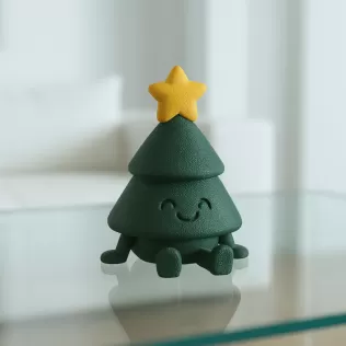 Articulated Christmas Tree Figurine | Flexi Adorable Holiday - Model thumbnail 4