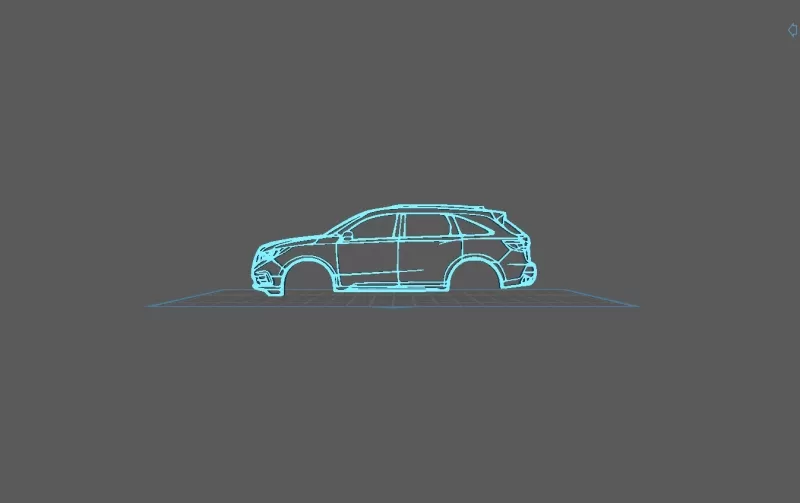Acura - MDX 2017 Wall Art - Model preview 1