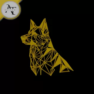 Dog - Geometric - 2D Wall Art Decor