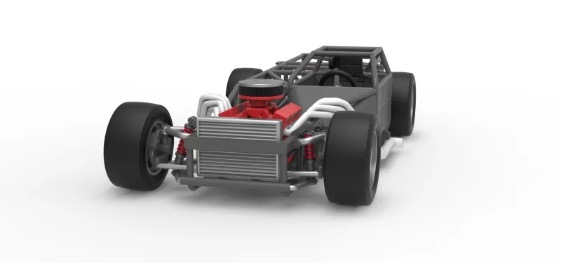 Vintage Asphalt Outlaw Super late model Base Scale 1:25 - Model preview 5