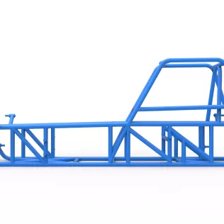 Frame of Vintage Dirt Modified stock car Version 2 Scale 1:25 - Model thumbnail 6