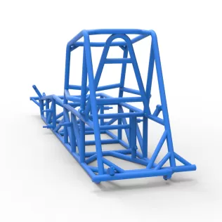 Frame of Vintage Dirt Modified stock car Scale 1:25 - Model thumbnail 10