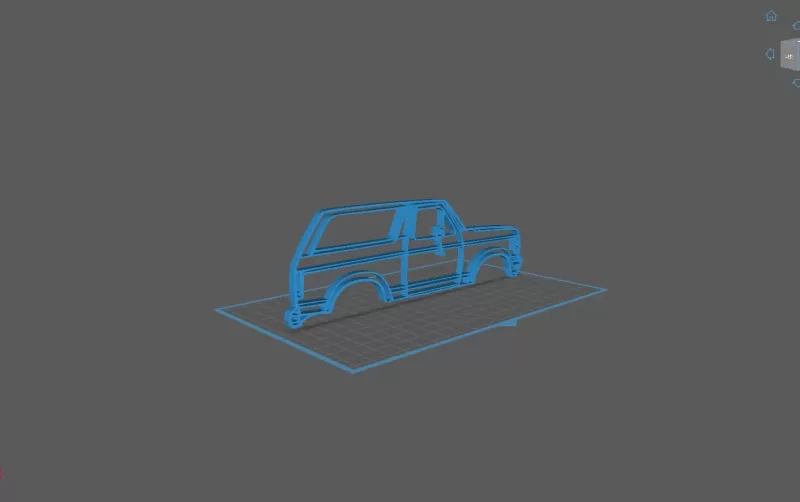 Ford - Bronco 1987 Wall Art - Model preview 2