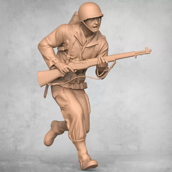 Running Military Soldier - Model preview 2