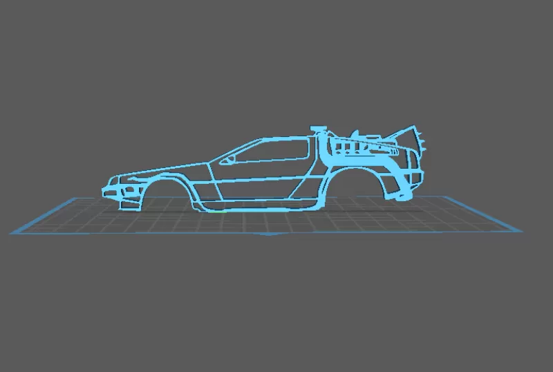 DeLorean DMC - 12 Wall Art - Model preview 2