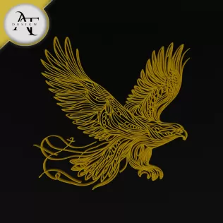 Eagle - Line Art - 2D Wall Art Decor