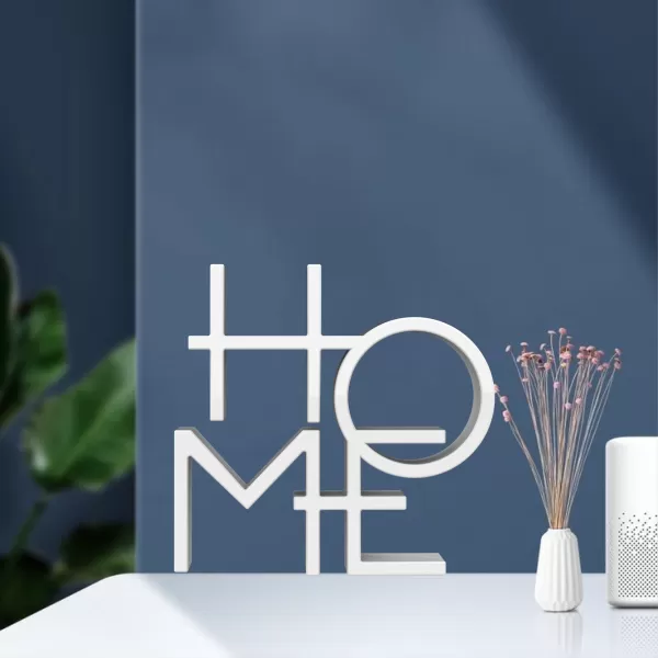3D Home Word Sign, Home Word Decor, Typography Sculpture - Model preview 5