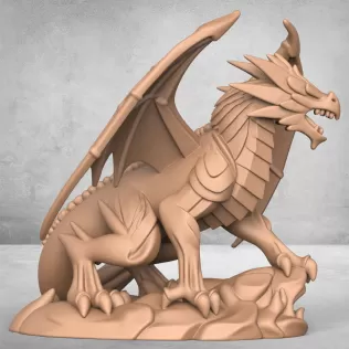 Medieval Dragon Statue - Model thumbnail 4