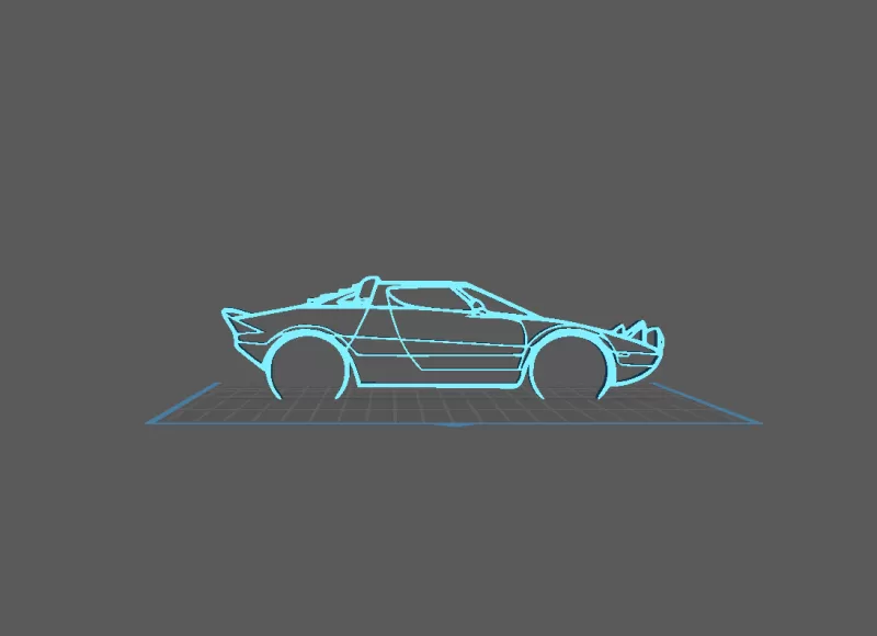 Lancia - Stratos Wall Art - Model preview 2