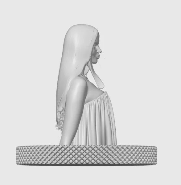 Anya Taylor-Joy 3D Bust Print - Model preview 5