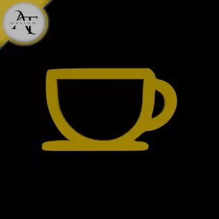 Simple Coffee Cup Symbol - 2D Art