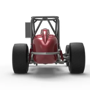 Dirt Silver Crown Champ car Base Version 2 Scale 1:25 - Model thumbnail 16