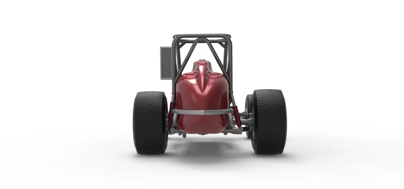 Dirt Silver Crown Champ car Base Version 2 Scale 1:25 - Model preview 16