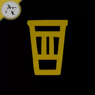 Simple Coffee Cup Symbol - 2D Art