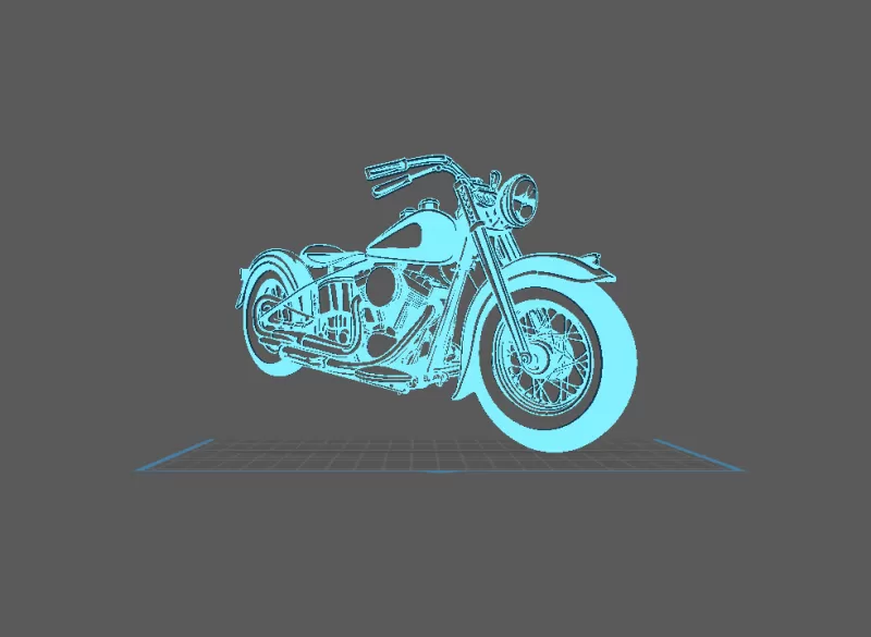 Harley Davidson - Knucklehead Wall Art - Model preview 2