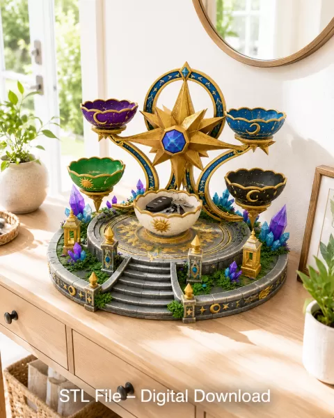 Astral Constellation Offering Sanctuary STL File for 3D Print - Model preview 5