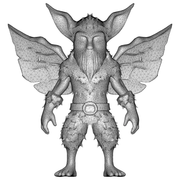 Woodland Fae Character Pack (10 High-Poly Kitbash Figures) - Model preview 9