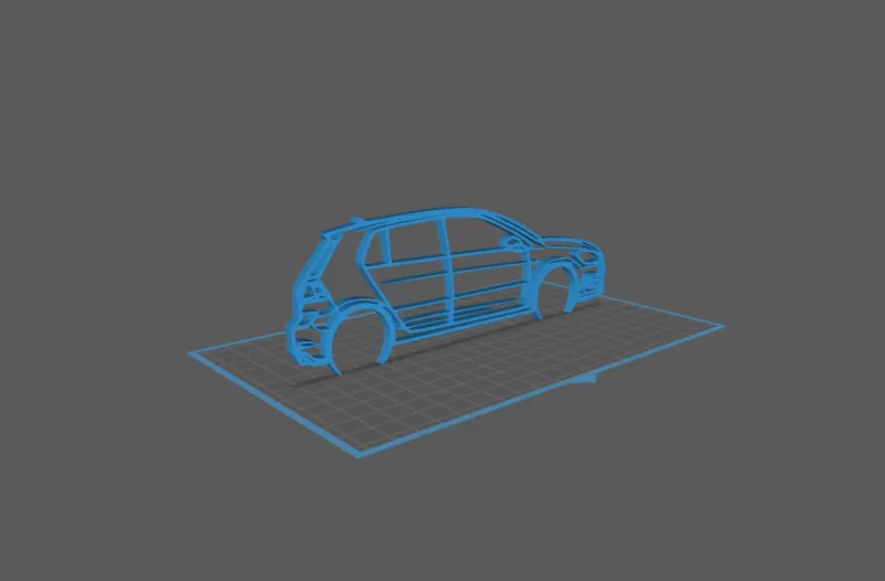 Volkswagen - Golf 7.5 R Wall Art - Model preview 1