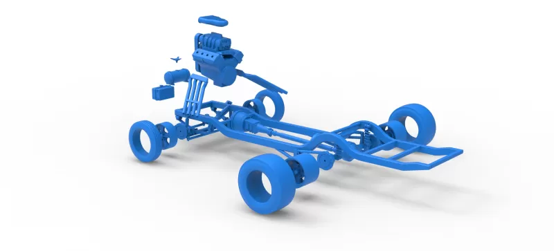 Chassis of Gasser Version 3 Scale 1:25 - Model preview 15