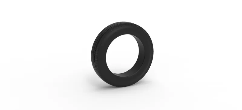 Vintage dirt tire Version 1 Scale 1:25 - Model preview 1