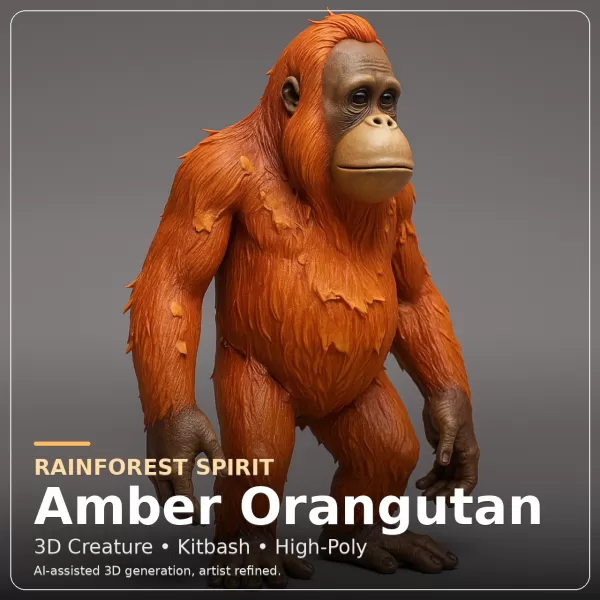 Wild Creatures Animal Character Collection - Model preview 10