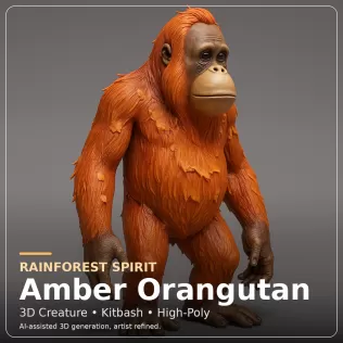 Wild Creatures Animal Character Collection - Model thumbnail 10