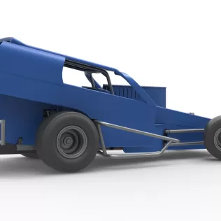Vintage Dirt Modified stock car Version 2 while turning 1:25 - Model thumbnail 21