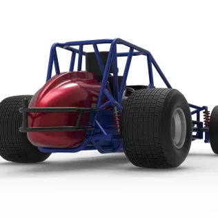 Dirt Silver Crown Car Base Scale 1:25 - Model thumbnail 19